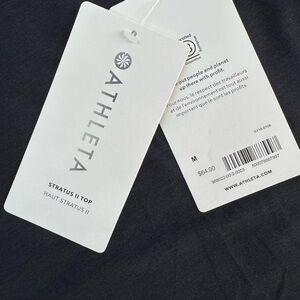 Athleta Black Relaxed Blouse Long Sleeve